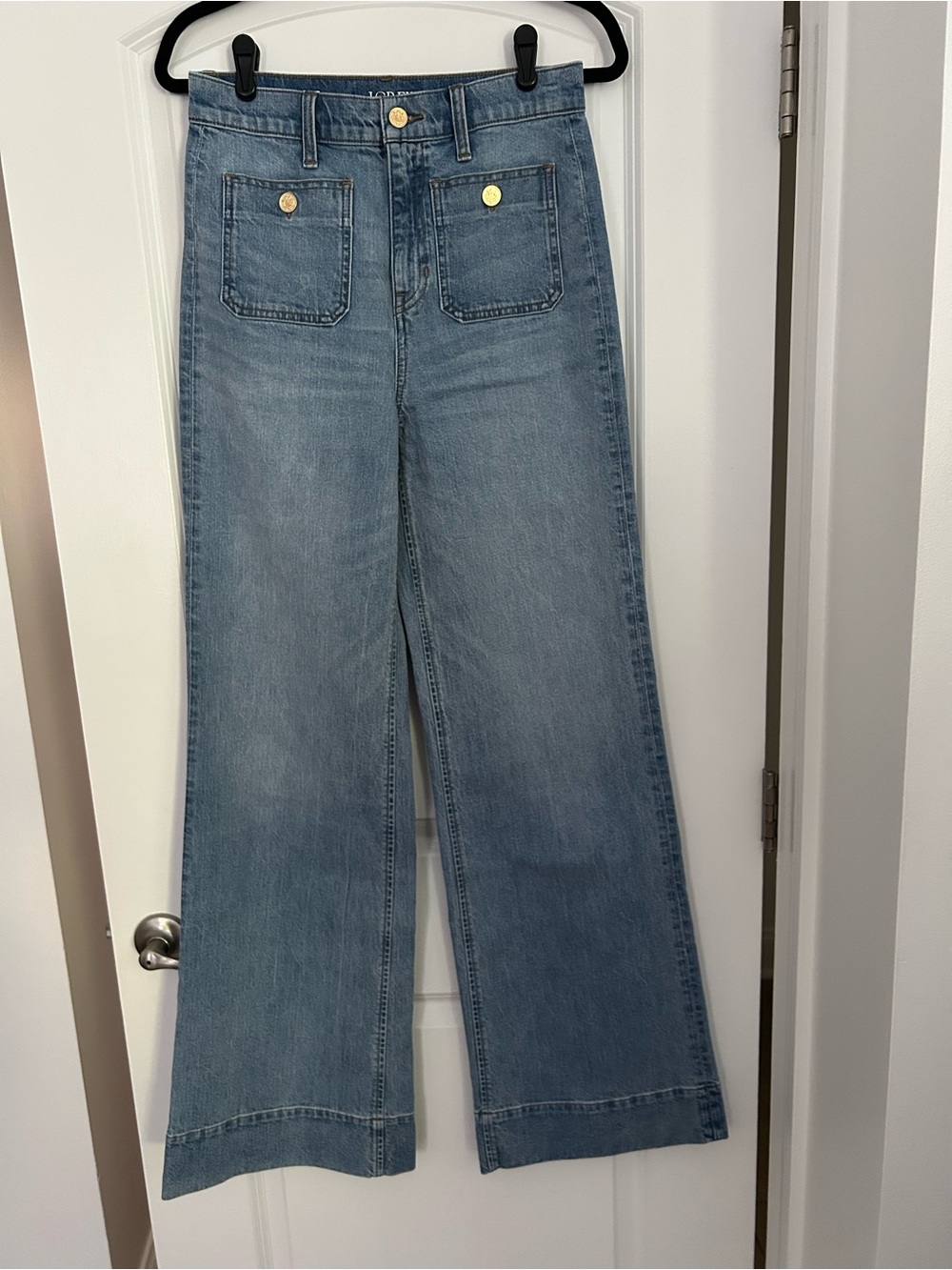 J. Crew Tall Sailor Denim in Blue River Wash